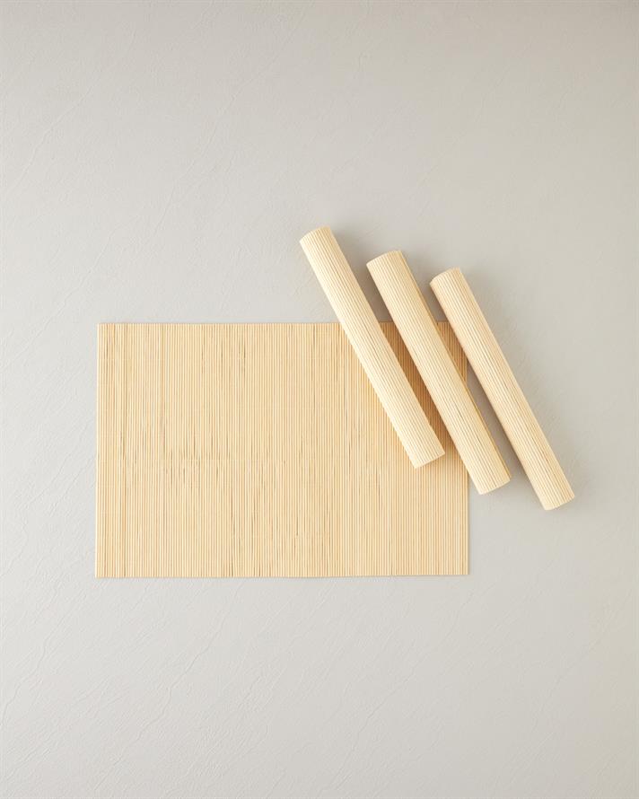 Grove Bambu 4lü Amerikan Servis Krem