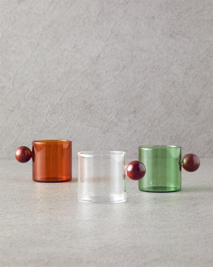 Gusto Borosilikat Cam Kupa Hardal