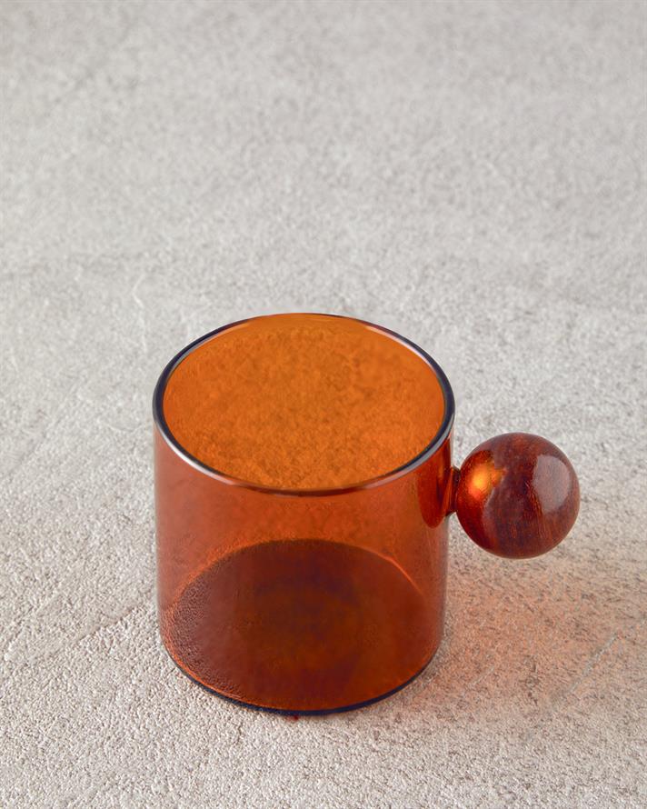 Gusto Borosilikat Cam Kupa Hardal