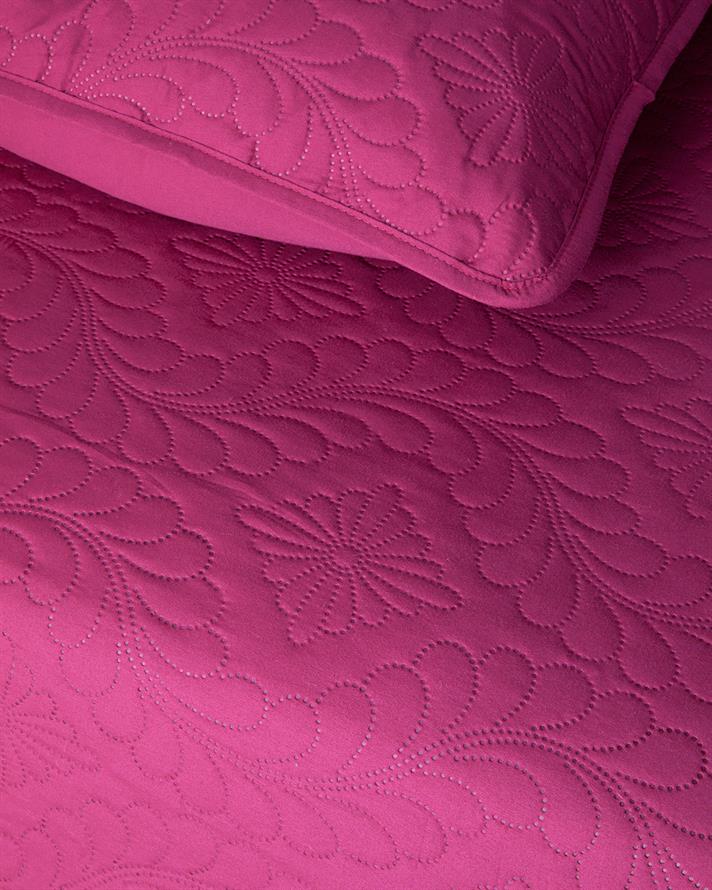 Gypsy Tek Kişilik Yatak Örtüsü Takımı Koyu Pembe