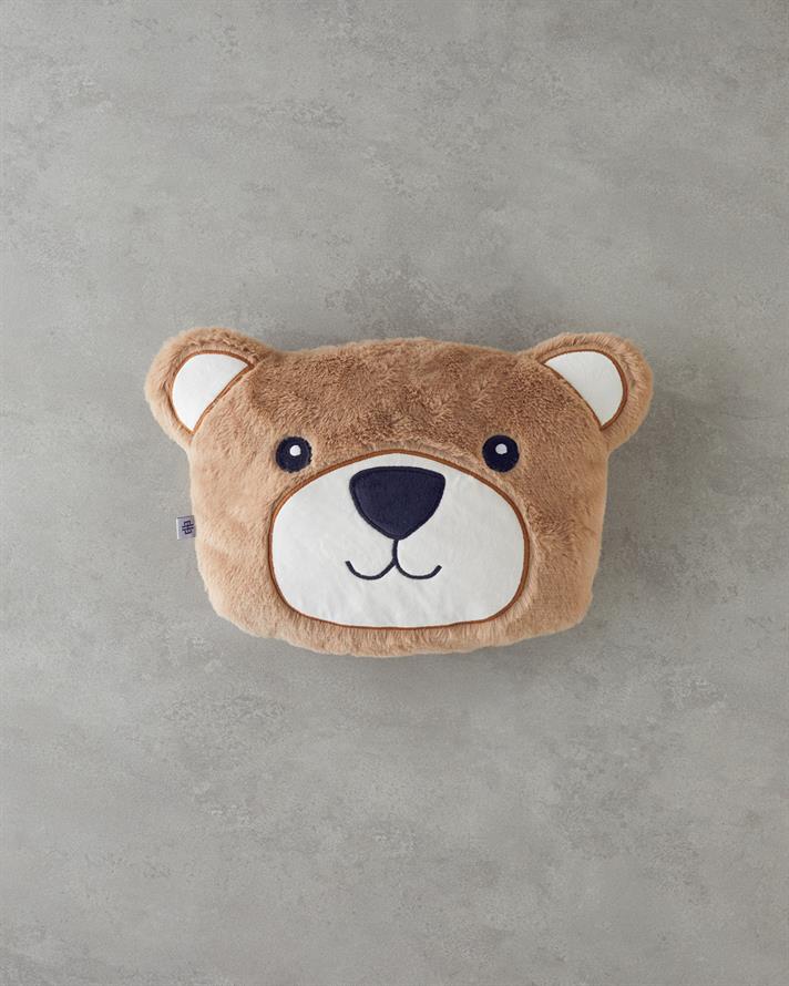 Happy Bear Bebe Dekoratif Kırlent 35x26 cm Kahve