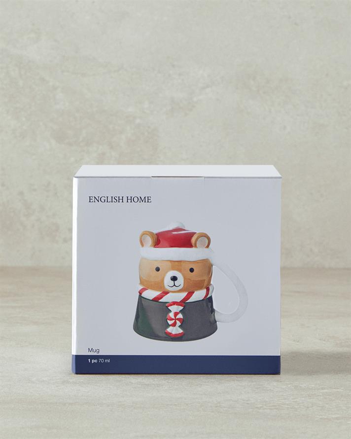 Happy Bear Dolomite Yılbaşı Kupa 300 ml Renkli