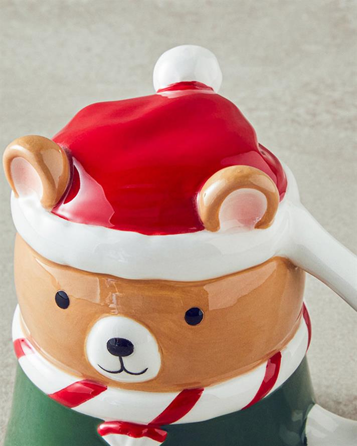 Happy Bear Dolomite Yılbaşı Kupa 300 ml Renkli