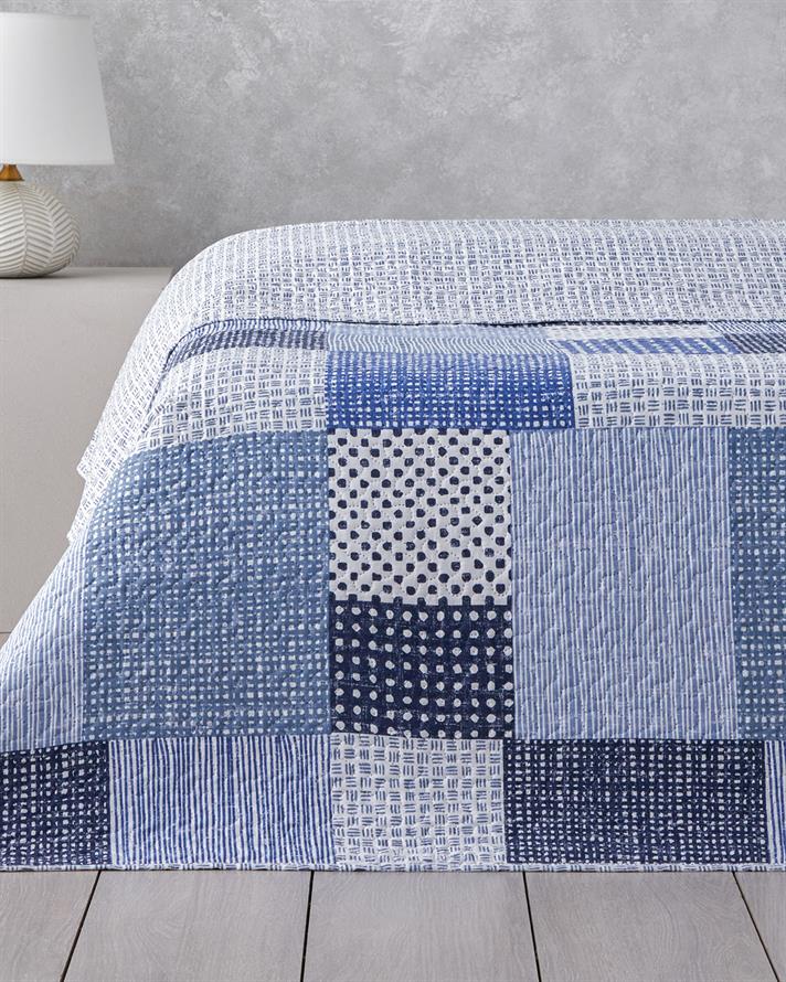 Harlem Çift Kişilik Çok Amaçlı Örtü 200x220 cm Lacivert
