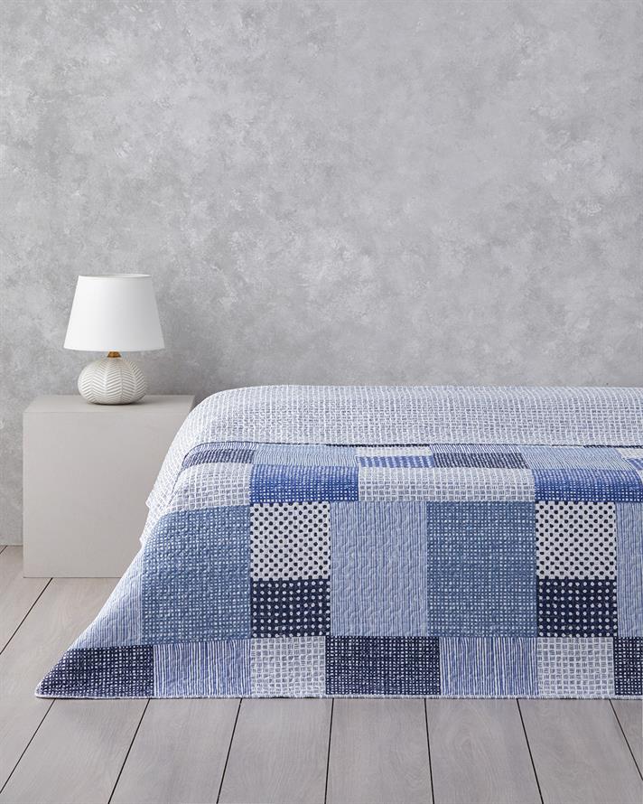 Harlem Çift Kişilik Çok Amaçlı Örtü 200x220 cm Lacivert