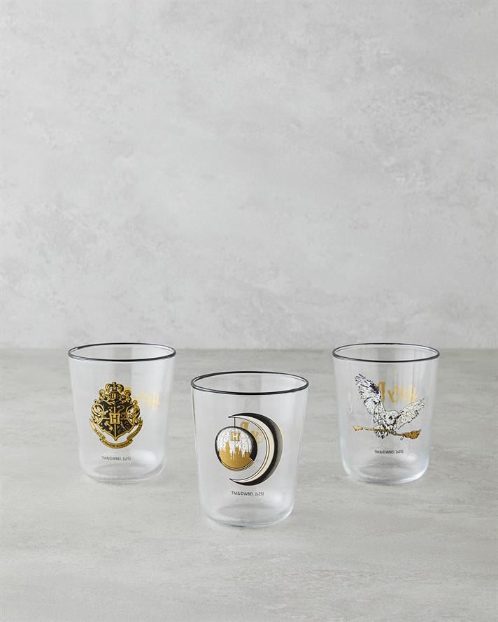 Harry Potter Cam 3lü Lisanslı Bardak 315 Ml Renkli