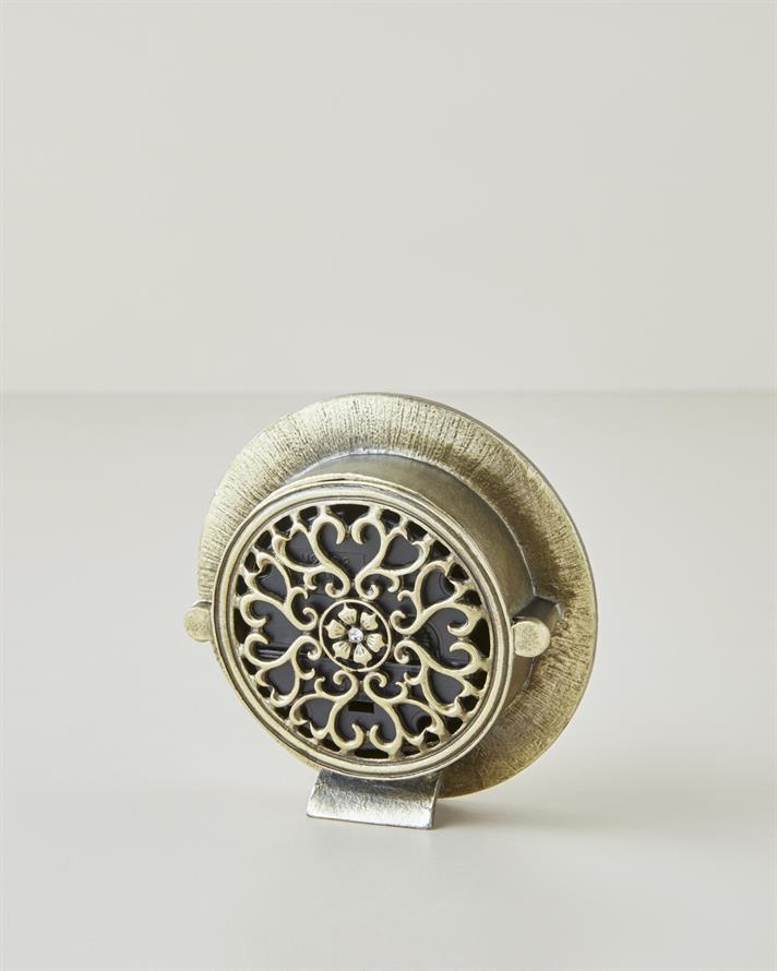 Hayden Metal Masa Saati 9 cm Krem