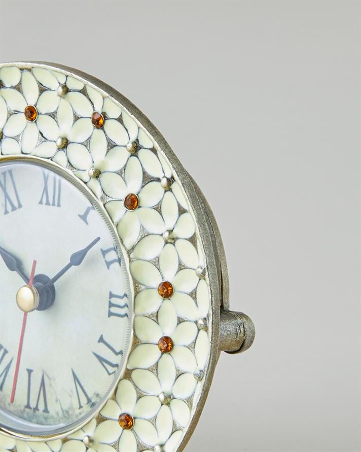 Hayden Metal Masa Saati 9 cm Krem