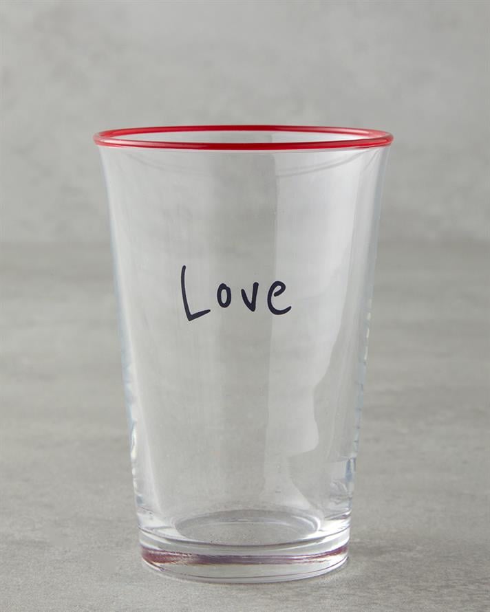 Heart Cam 3lü Bardak 290 ml Kırmızı