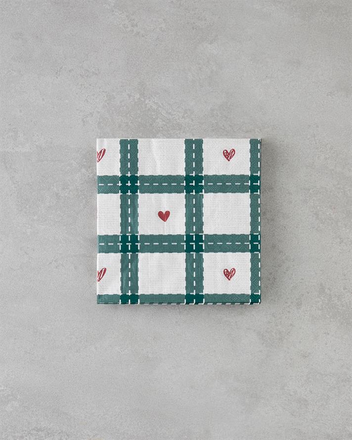 Heartmas Kağıt 20li Kağıt Peçete 33x33 cm Yeşil