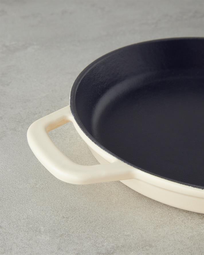 Hecha Demir Döküm Sahan 20 cm Krem