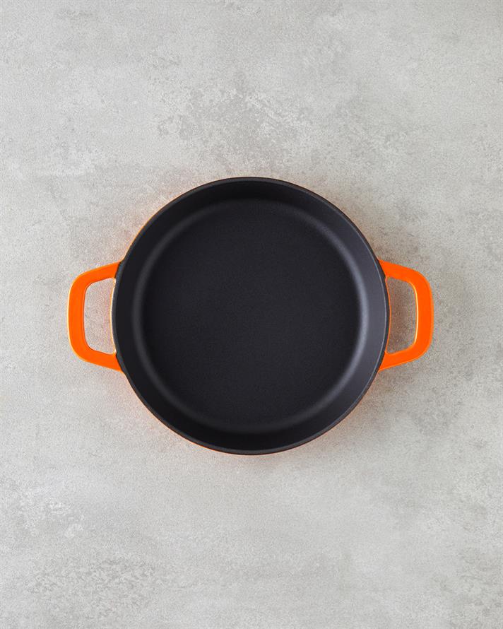 Hecha Demir Döküm Sahan 20 cm Turuncu