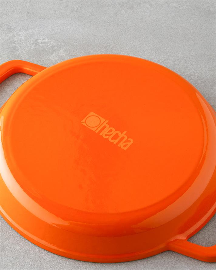 Hecha Demir Döküm Sahan 20 cm Turuncu