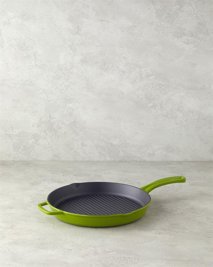 Hecha Demir Döküm Izgara Tava Yeşil