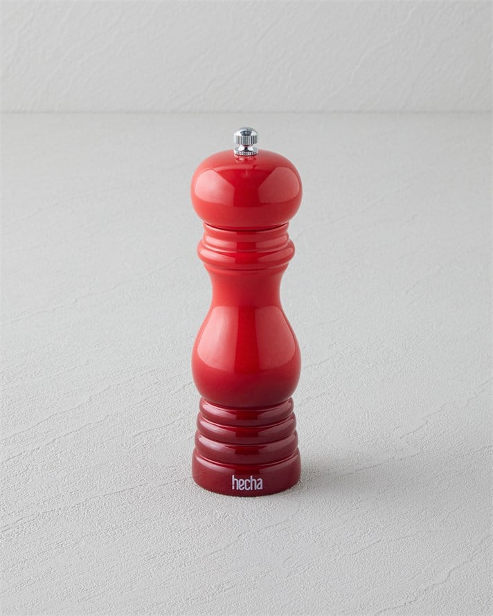Hecha Meşe Değirmen 15 cm Kırmızı