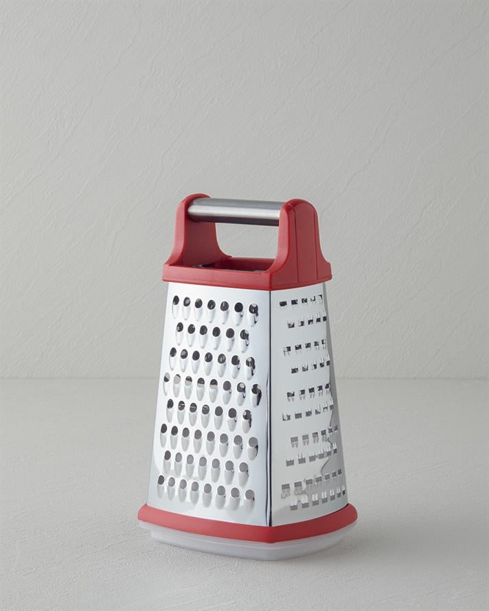 Hecha Paslanmaz Çelik Rende 24.5 cm Kırmızı