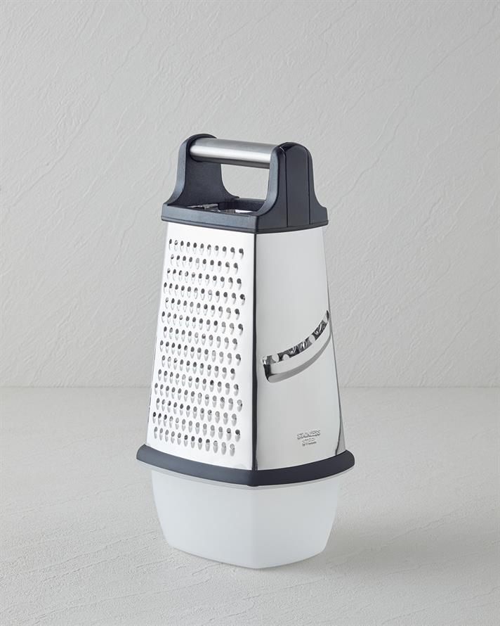 Hecha Paslanmaz Çelik Rende 24.5 cm Siyah