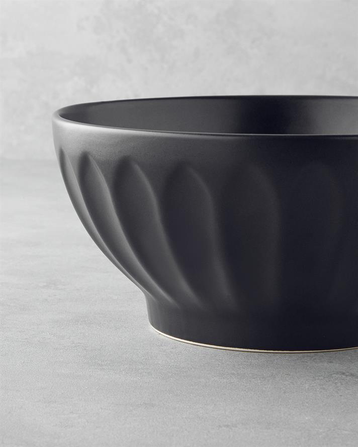 Hecha Seramik Karıştırma Kabı 23 x 12 cm Siyah