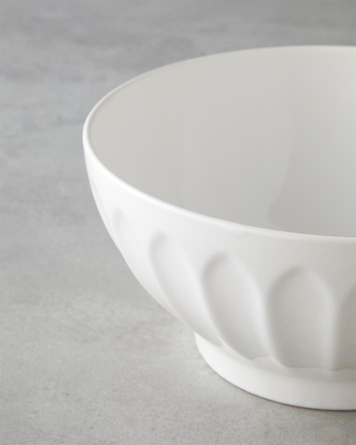 Hecha Seramik Karıştırma Kabı 23 x 12 cm Krem