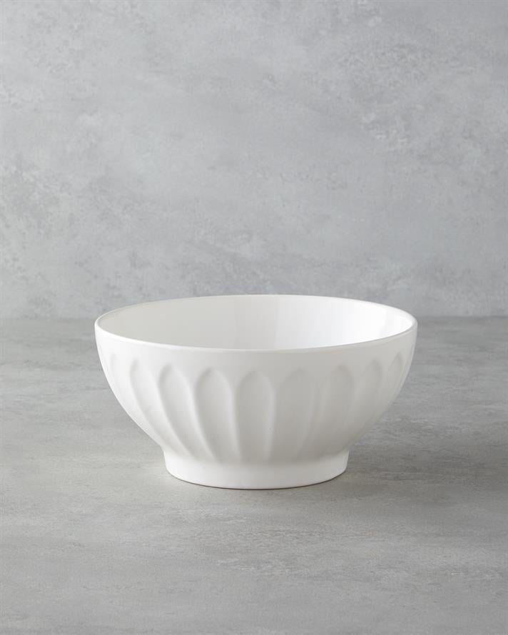 Hecha Seramik Karıştırma Kabı 23 x 12 cm Krem