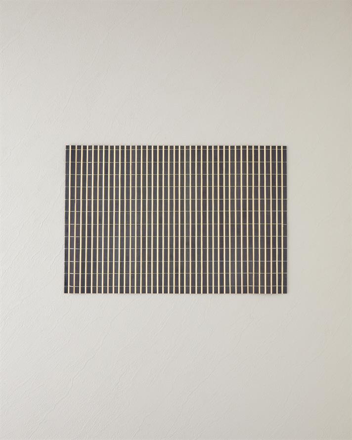 Henna Bambu 4lü Amerikan Servis 30x45 cm Siyah