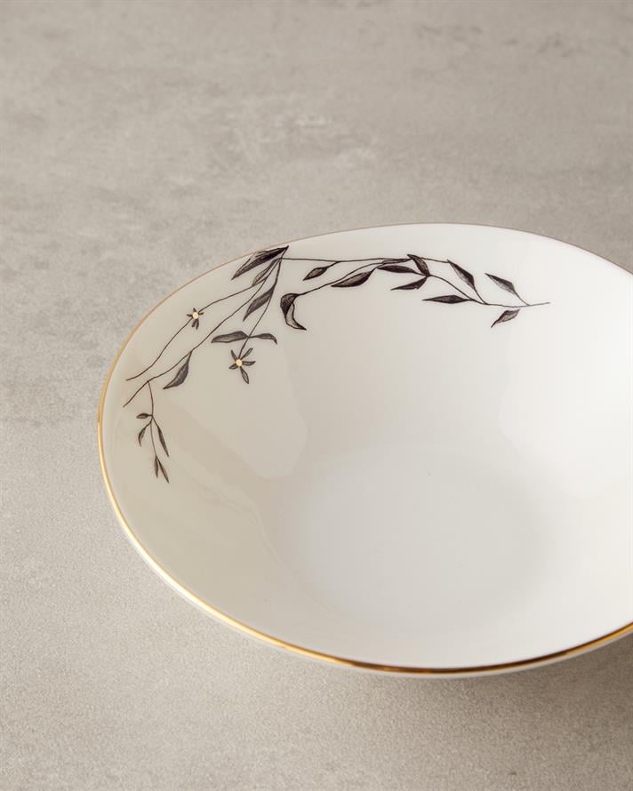 Hera Porselen Kase 16 cm Gold