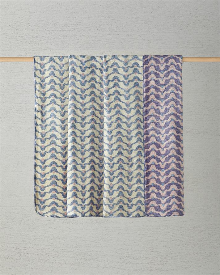 Heritage Pamuk Akrilik Çift Kişilik Battaniye 200x220 cm Mavi