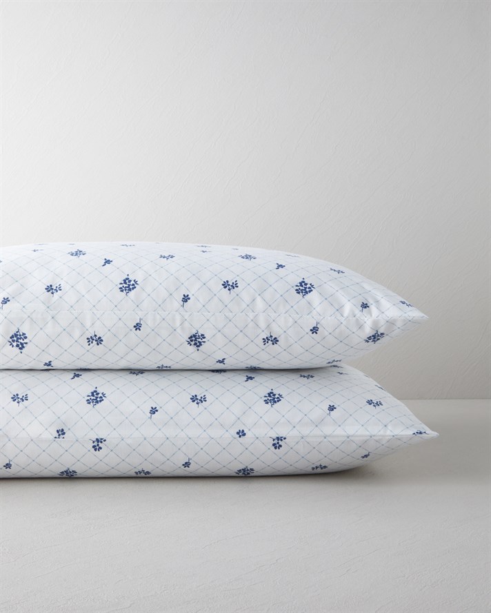 Heritage blue Kolay Ütülenir 2li Yastık Kılıfı 50x70 cm Mavi