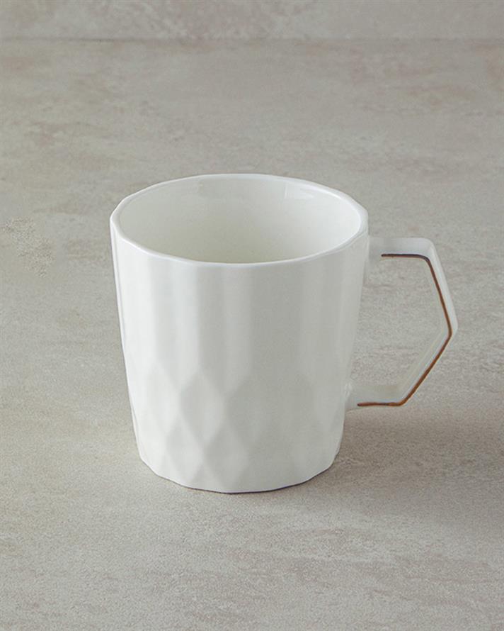 Hestia New Bone China Kupa 350 ml Beyaz