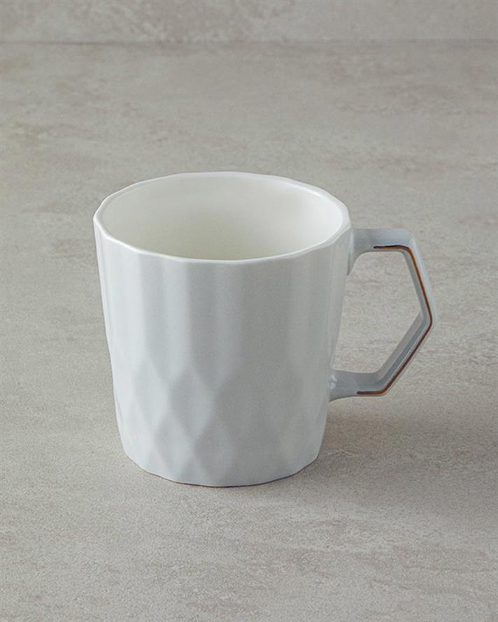 Hestia New Bone China Kupa 350 ml Gri