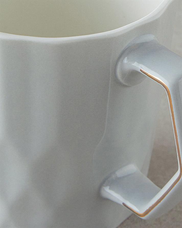 Hestia New Bone China Kupa 350 ml Gri