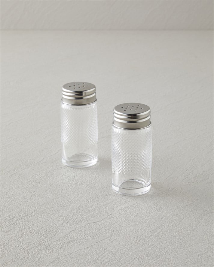 Hexa Cam 2li Tuzluk - Biberlik 4x9 cm Şeffaf