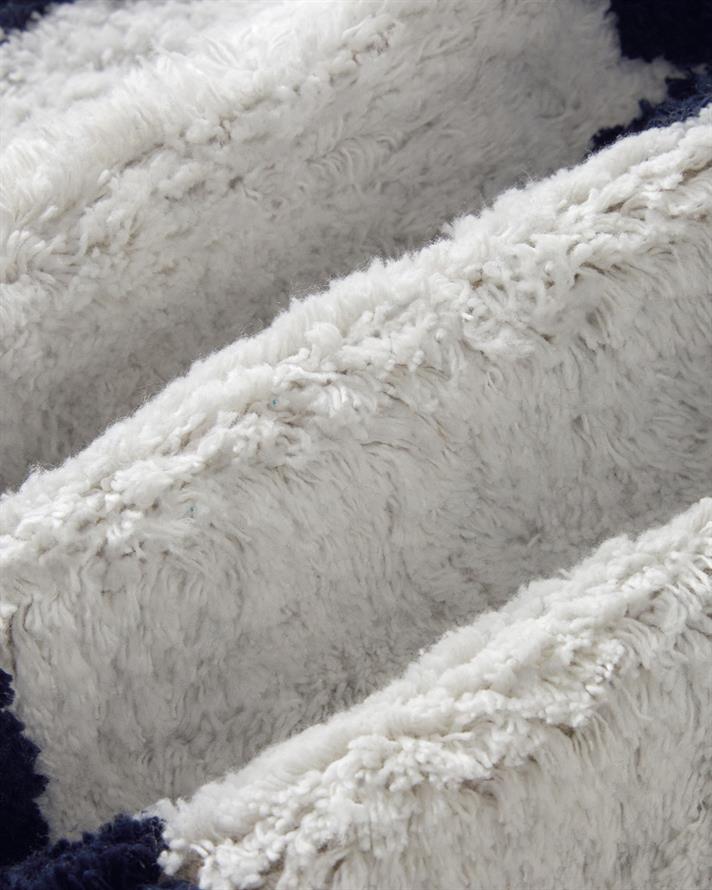 Hola Pamuklu Banyo Paspası Lacivert-Beyaz