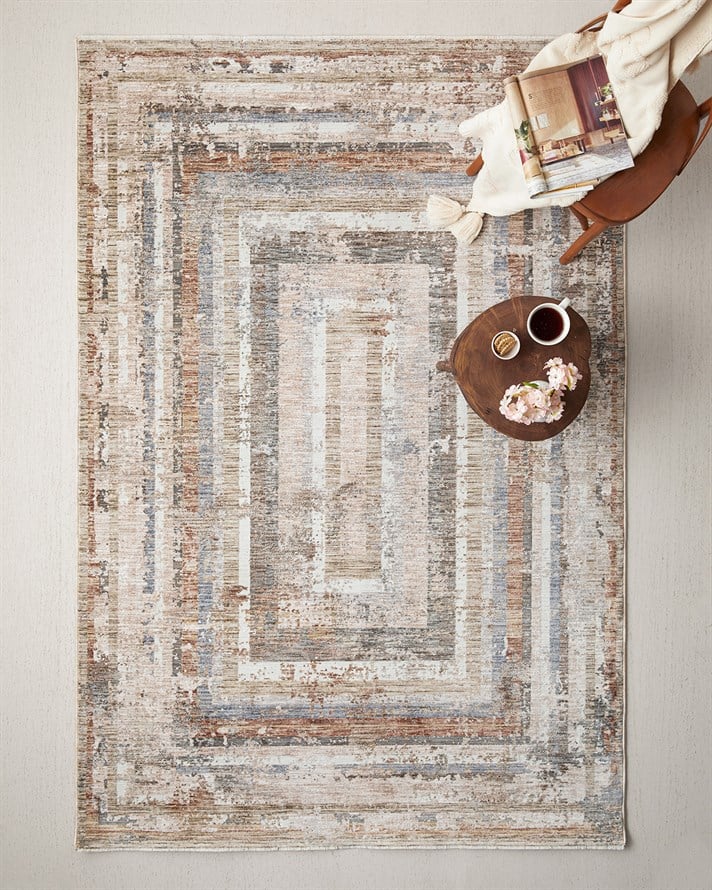 Hora Halı 100x200 cm Bej