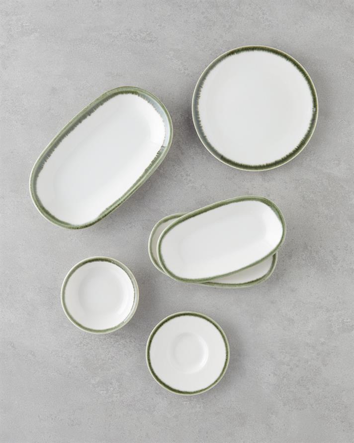 Horizon Porselen Kahvaltı Takımı 16 Parça 4 Kişilik Yeşil