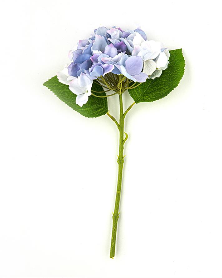 Hortensia Tek Dal Yapay Çiçek Mavi