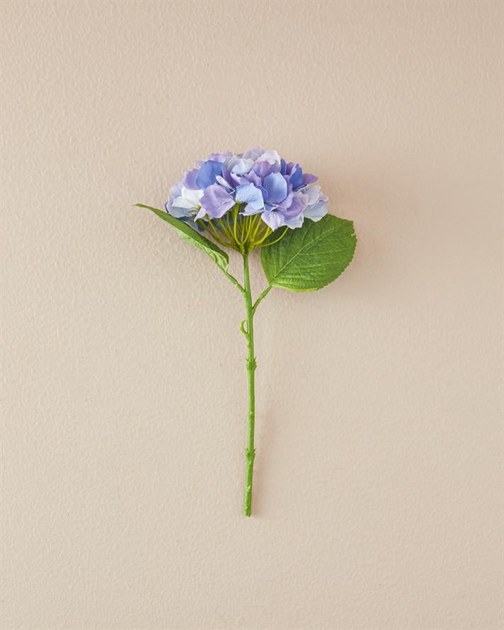 Hortensia Tek Dal Yapay Çiçek Mavi