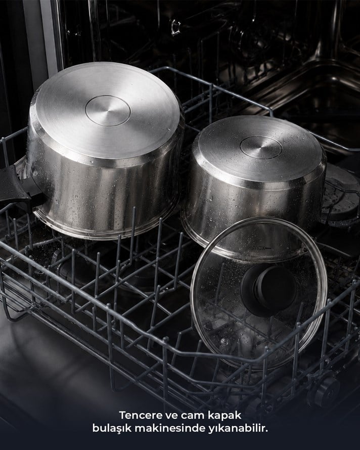 HyperChef Paslanmaz Çelik Düdüklü Tencere 4 Lt Siyah