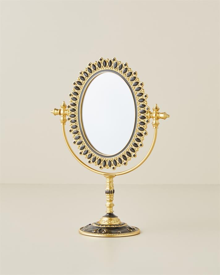 Ida Metal Masa Aynası 8,5 cm Gold