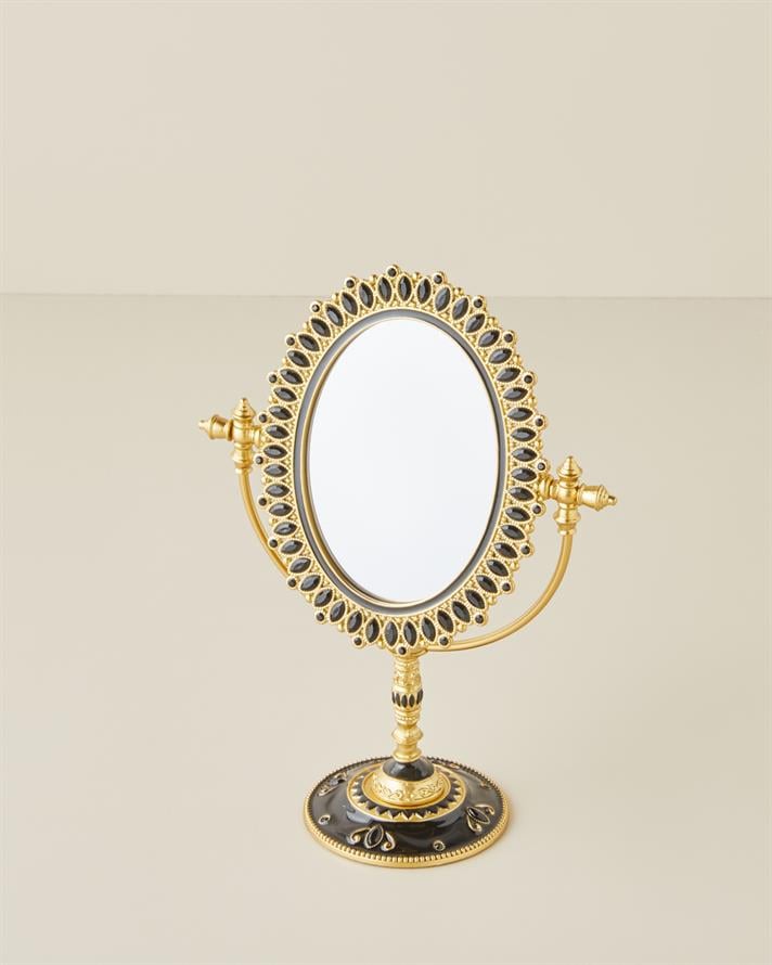 Ida Metal Masa Aynası 8,5 cm Gold
