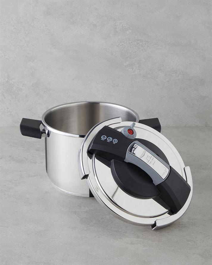 Impera Çelik 2li Düdüklü Tencere Seti 4 + 6 L Siyah - Gri