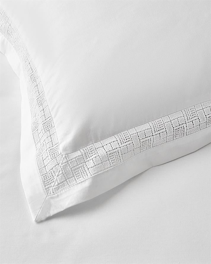 Imperial Lace Güpürlü Oxford King Size Nevresim Takımı 240x220 cm Beyaz