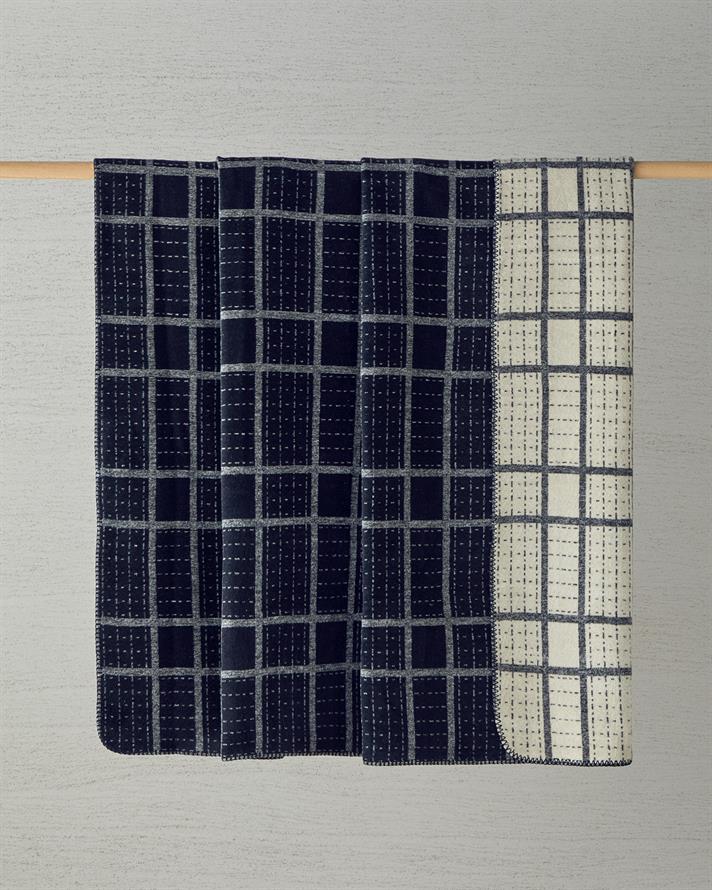 Intense Stripe Pamuklu Tek Kişilik Battaniye 150x200 cm Siyah