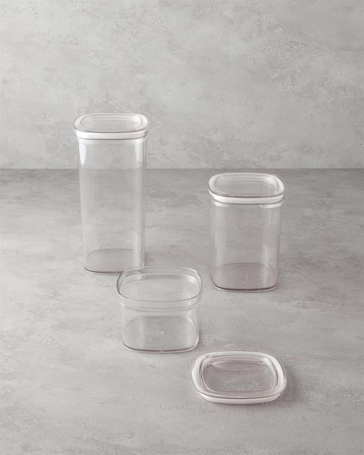 Jade 3lü Kavanoz 700 ml – 1,4 L – 2 L Şeffaf