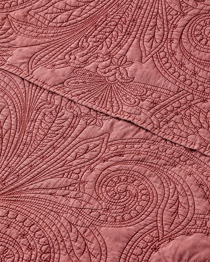 Jardin Belle Çift Kişilik Yatak Örtüsü Takımı 200x220 cm Bordo