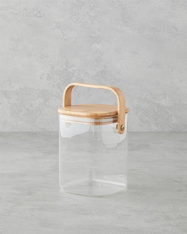 Jardin Cam Kulplu Kavanoz Şeffaf