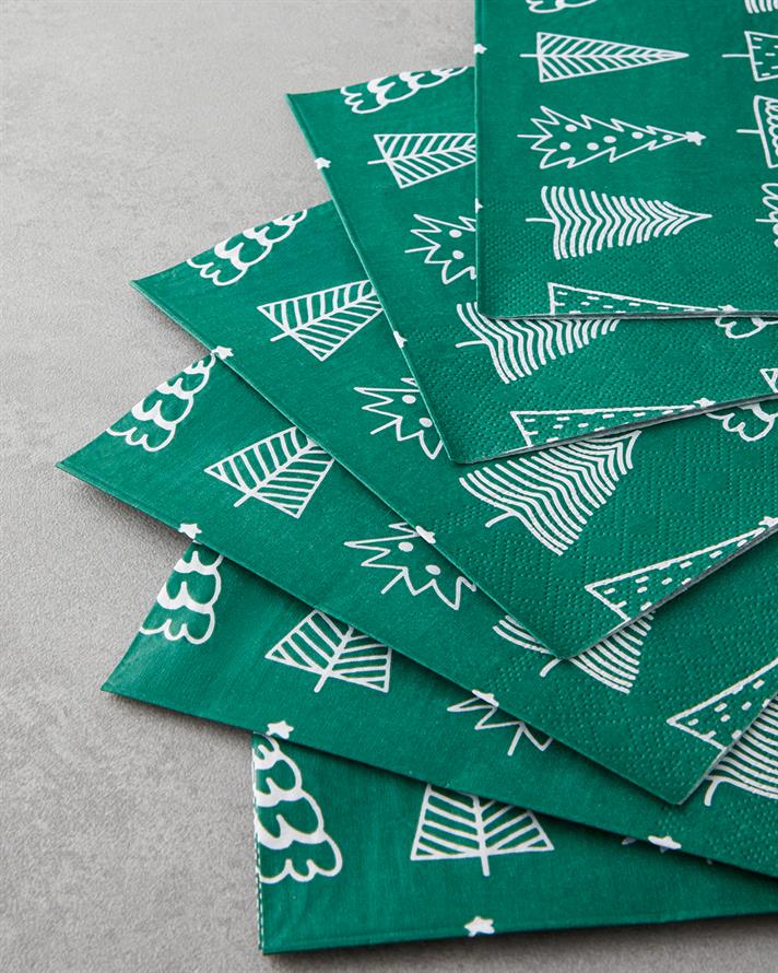 Jollytree Kağıt 20li Kağıt Peçete 33x33 cm Yeşil