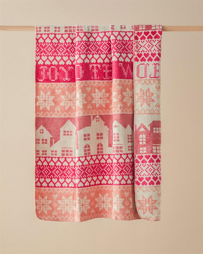 Joyful World Akrilik Tv Battaniyesi Pembe