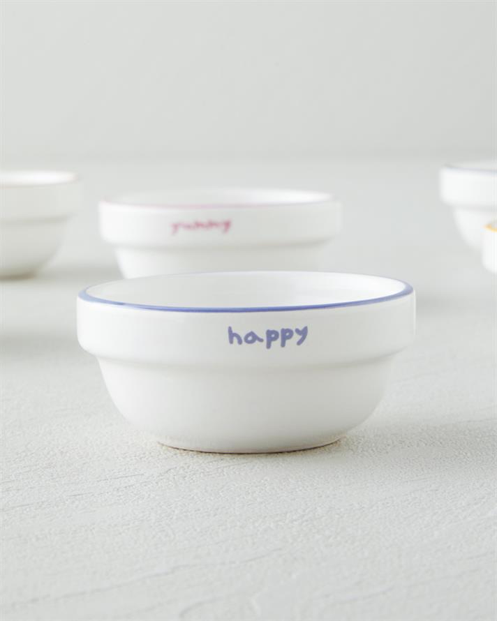 Joyfull Seramik 6lı Çerezlik 6 cm Renkli