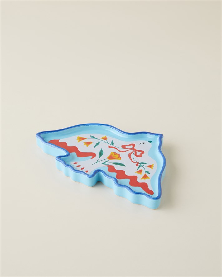 Judie Dolomite Dekoratif 20x2 Cm Mavi